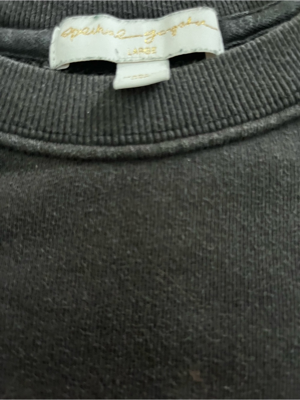 Spiritual Gangster HAPPY Rainbow Stripe Raglan Sweatshirt Size Large Dark Gray - Picture 12 of 15
